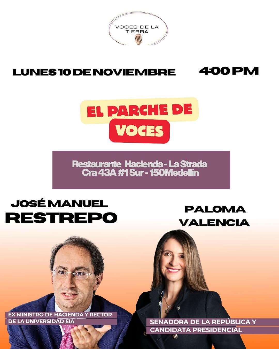 Encuentro con José Manuel Restrepo & Paloma Valencia